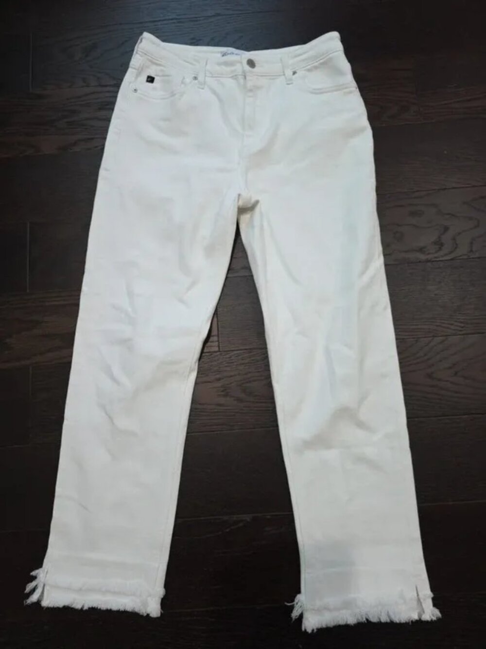 Women's sz 29 White Kancan Maurices Cropped Jeans